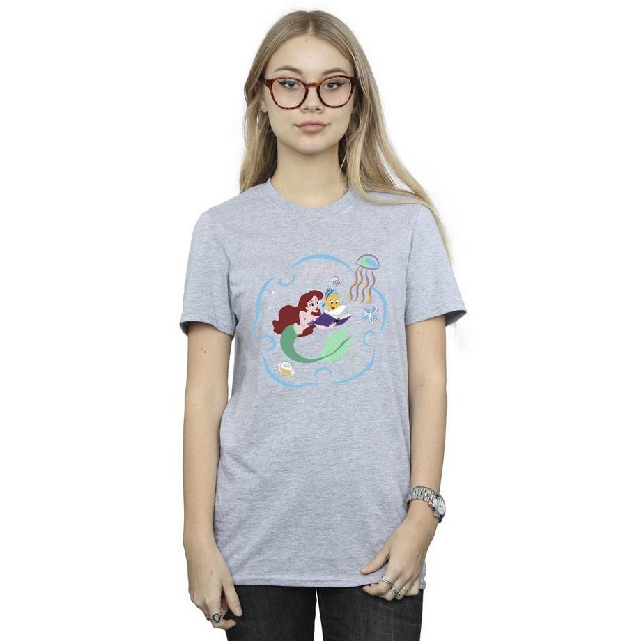 Disney The Little Mermaid Reading A Book T-Shirt  