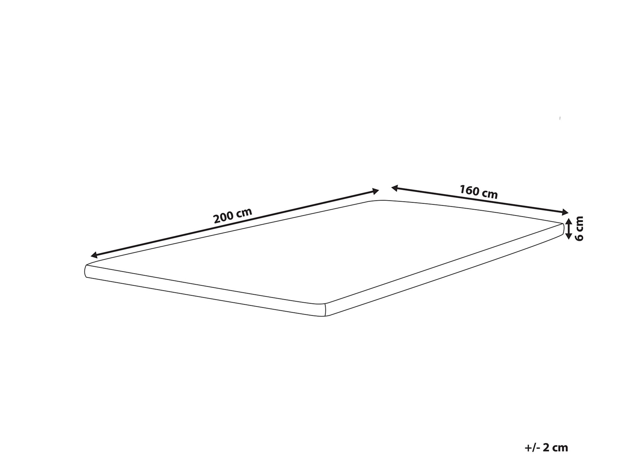 Beliani Surmatelas en Polyester COMFY  