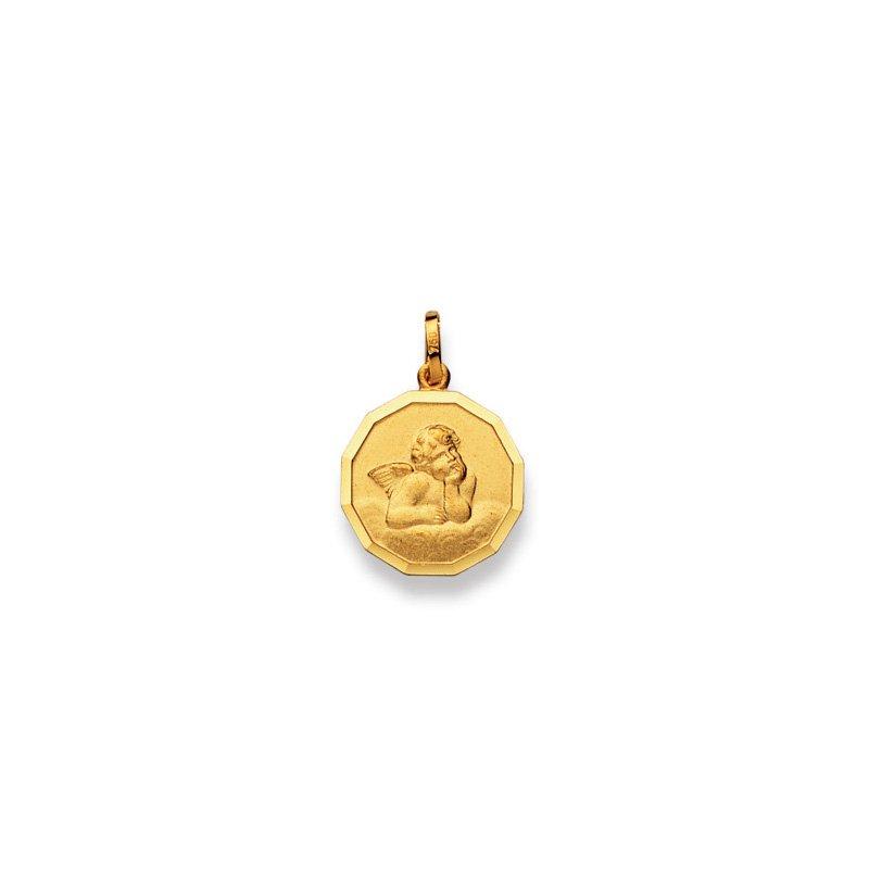 MUAU Schmuck  Pendentif ange en or jaune 750, 21x14mm 