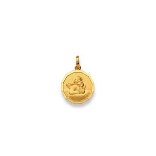 MUAU Schmuck  Pendentif ange en or jaune 750, 21x14mm 