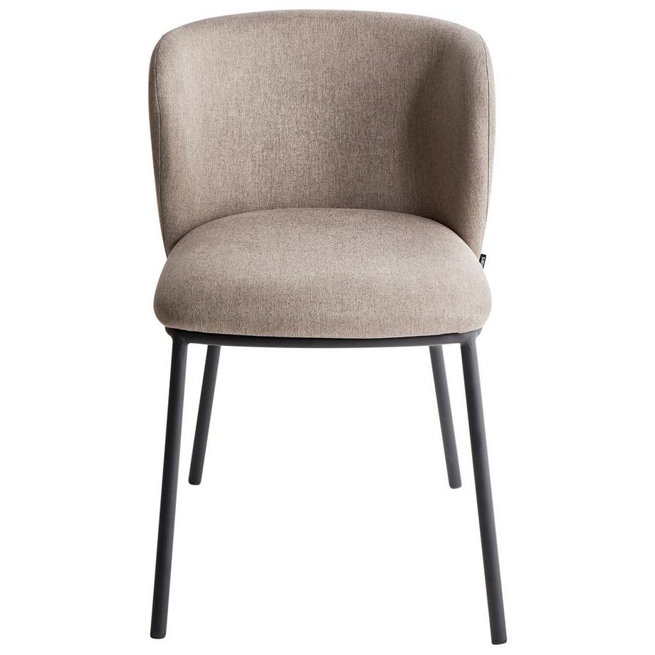 Beliani Set di 2 sedie da pranzo en Tessuto  MINA  