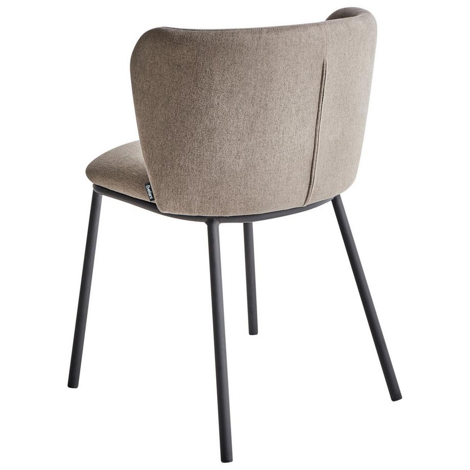 Beliani Set di 2 sedie da pranzo en Tessuto  MINA  