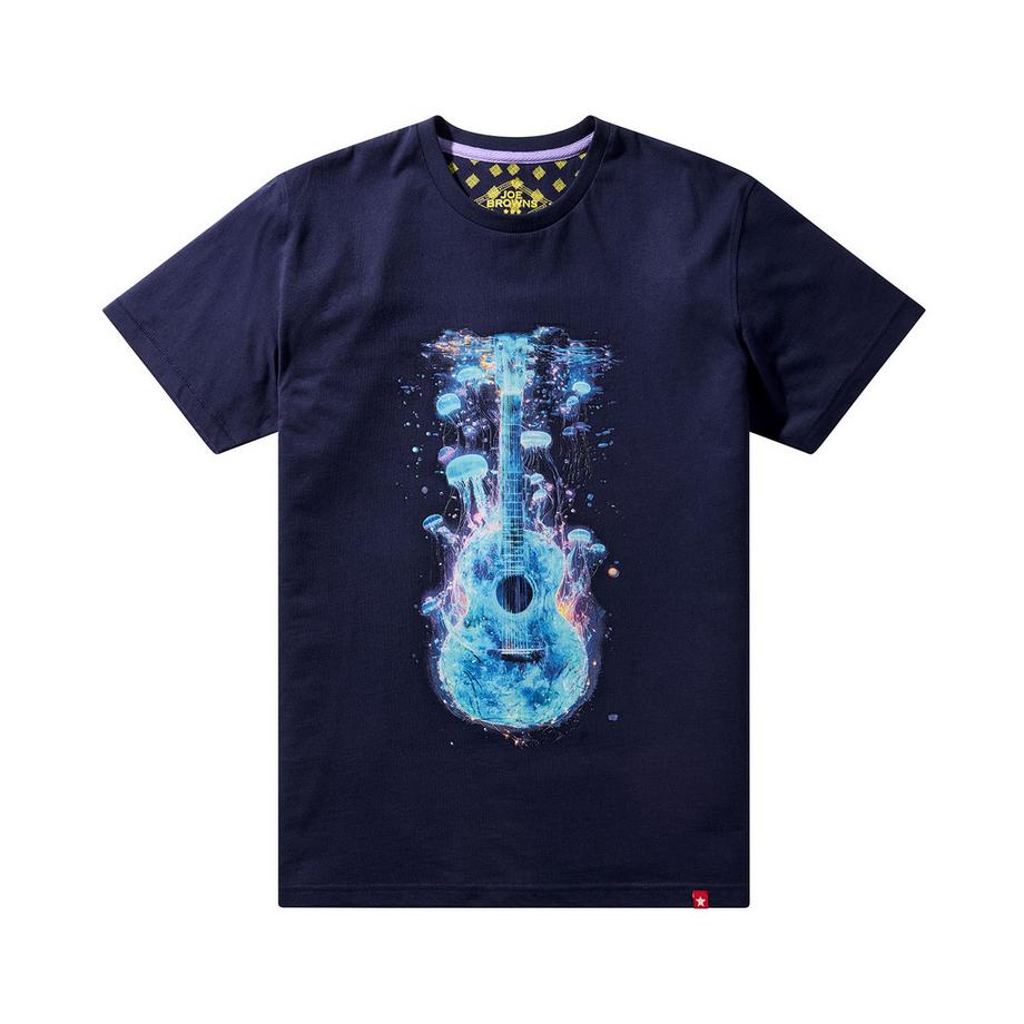 Joe Browns T-Shirt mit Gitarren- und Quallenmotiv  