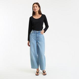 La Redoute Collections Langarm Rundhals T-Shirt  