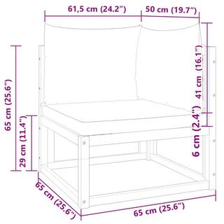 VidaXL Canapé de jardin bois d'acacia  