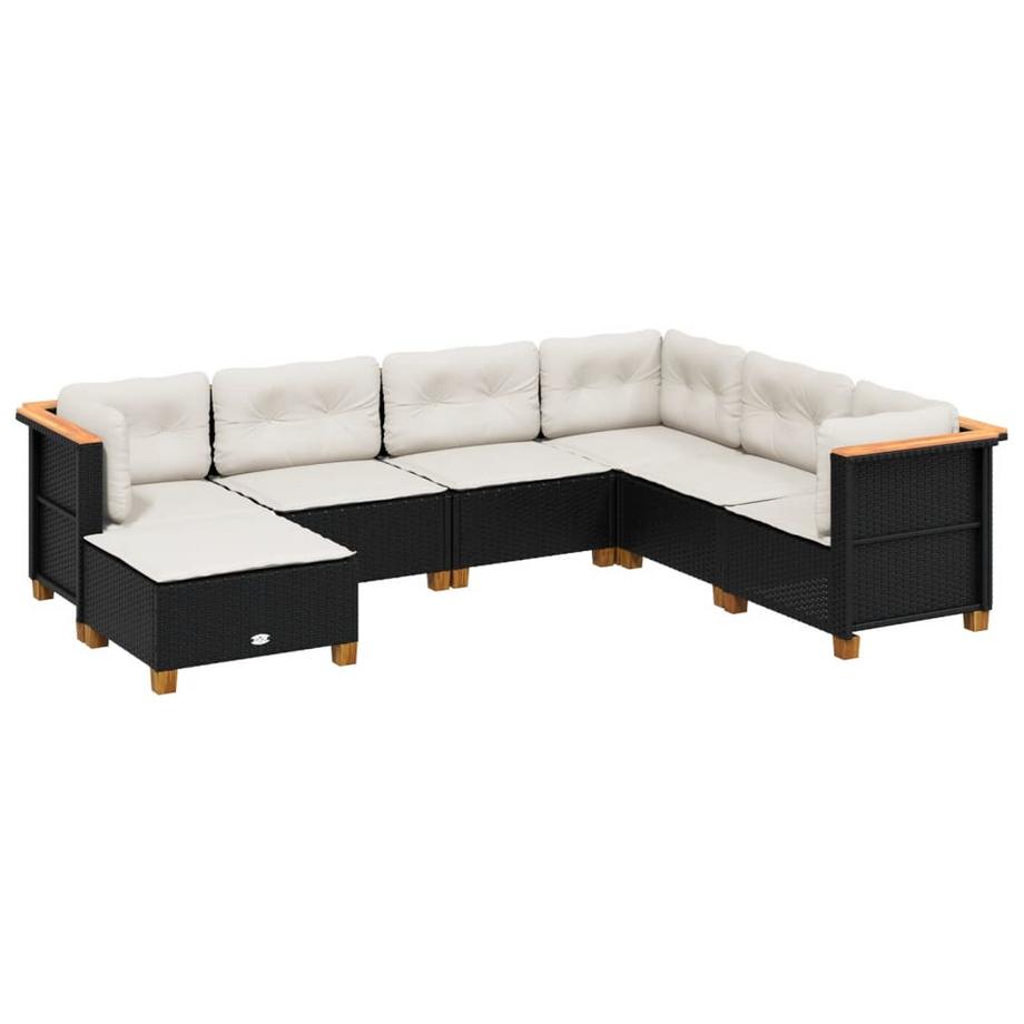 set divano da giardino Polirattan
