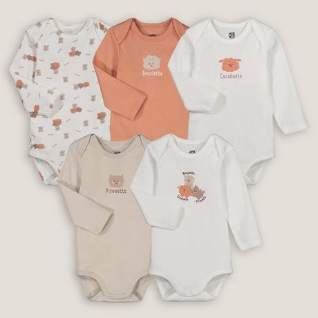 La Redoute Collections  5er-Pack Bodys mit langen Ärmeln 