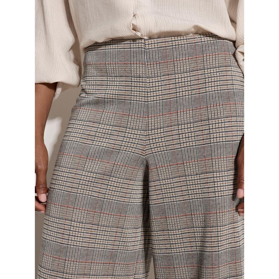 APRICOT Pantaloni a gamba larga con motivo a quadri heritage  