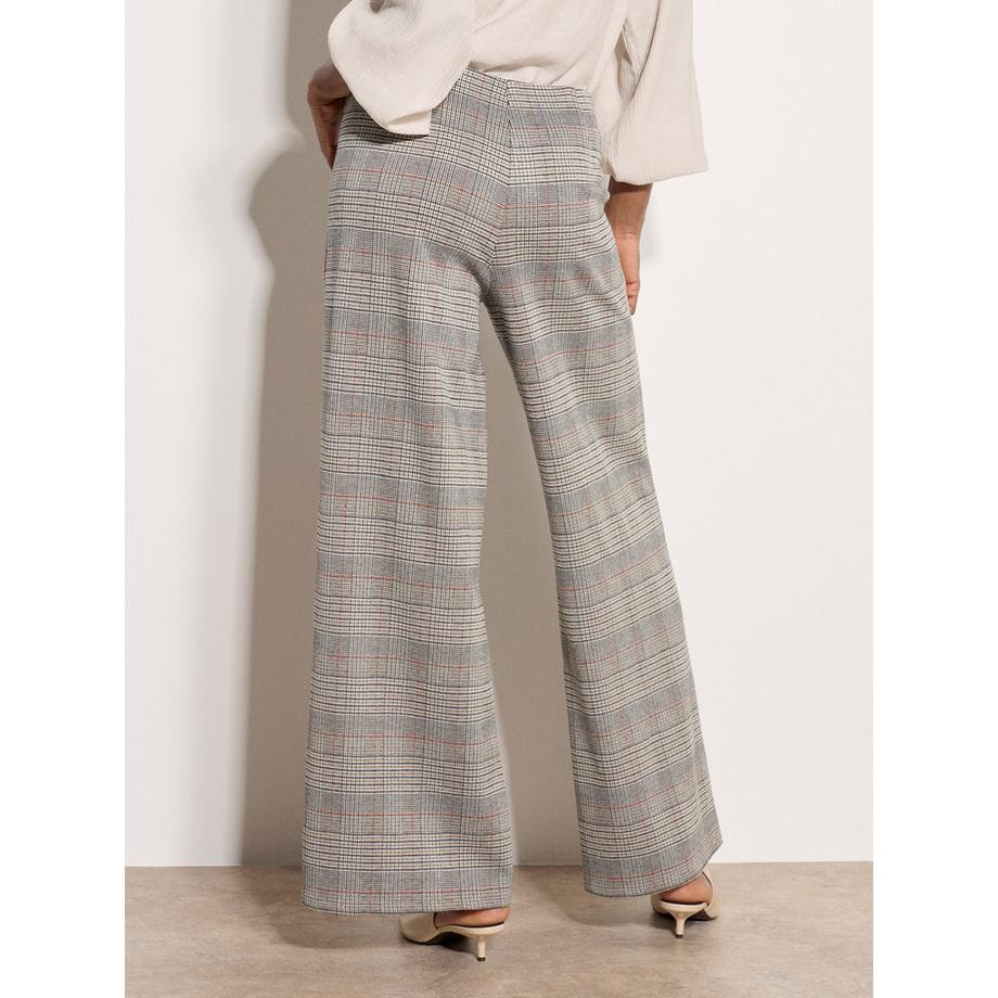 APRICOT Pantaloni a gamba larga con motivo a quadri heritage  
