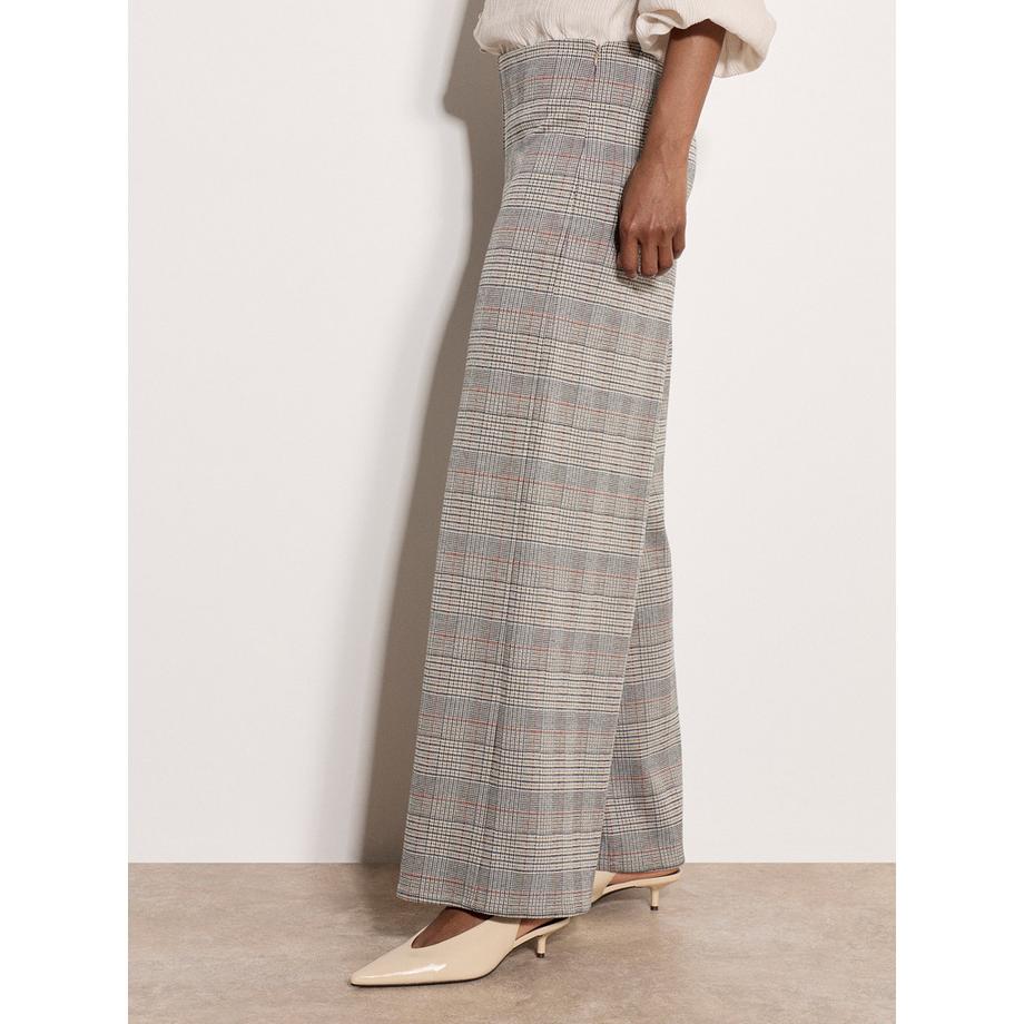 APRICOT Pantaloni a gamba larga con motivo a quadri heritage  