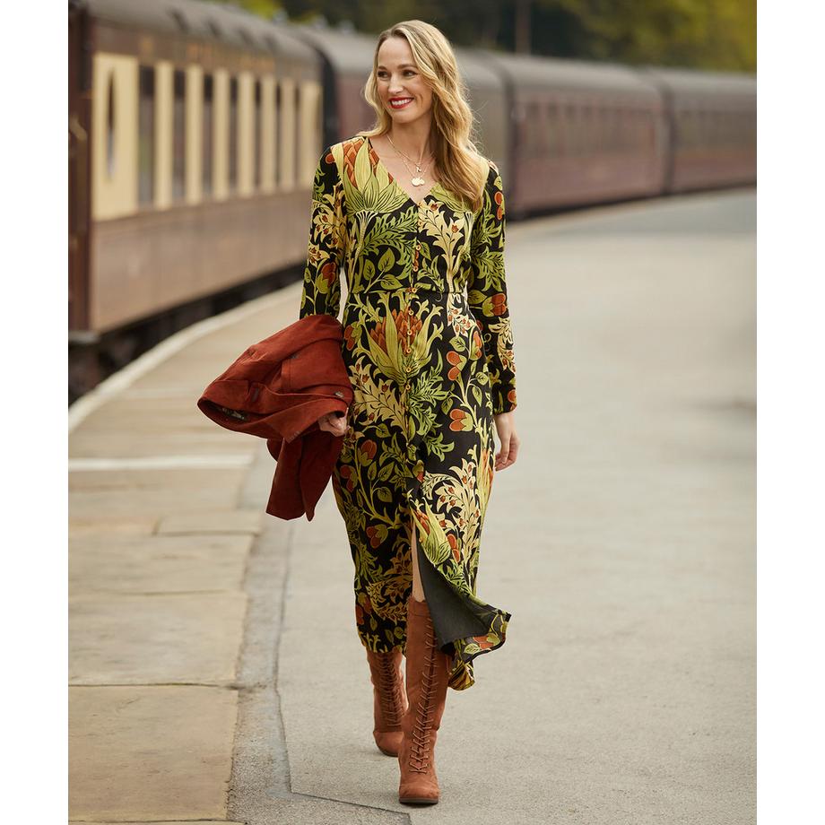 Joe Browns Boho Maxikleid V-Ausschnitt Blumenmuster  