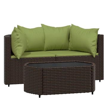 Garten lounge set poly-rattan