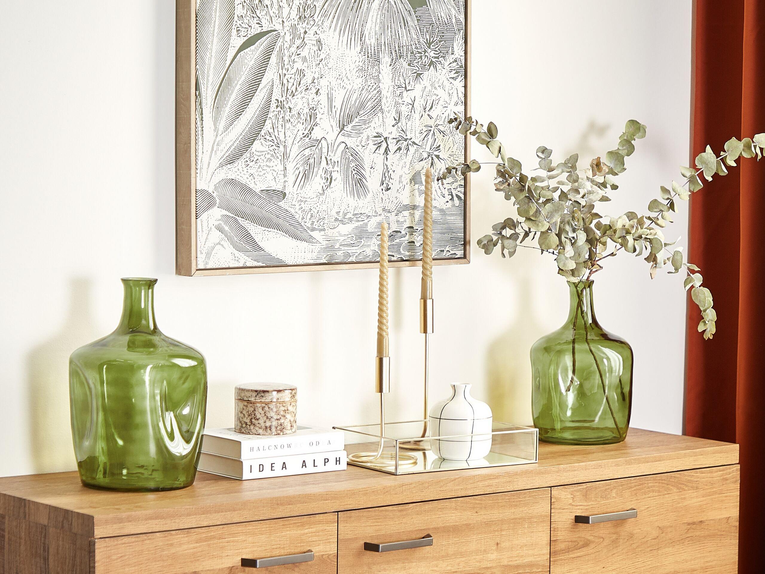 Beliani Vase à fleurs en Verre Moderne KERALA  