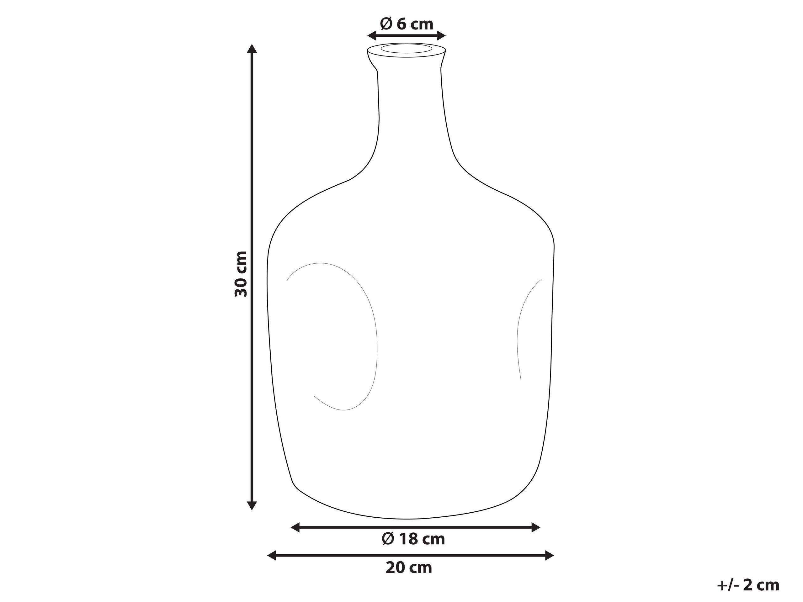 Beliani Dekoration aus Glas Modern KERALA  