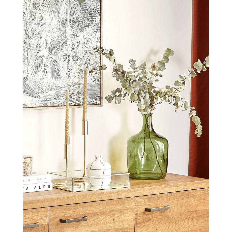 Beliani Blumenvase aus Glas Modern KERALA  