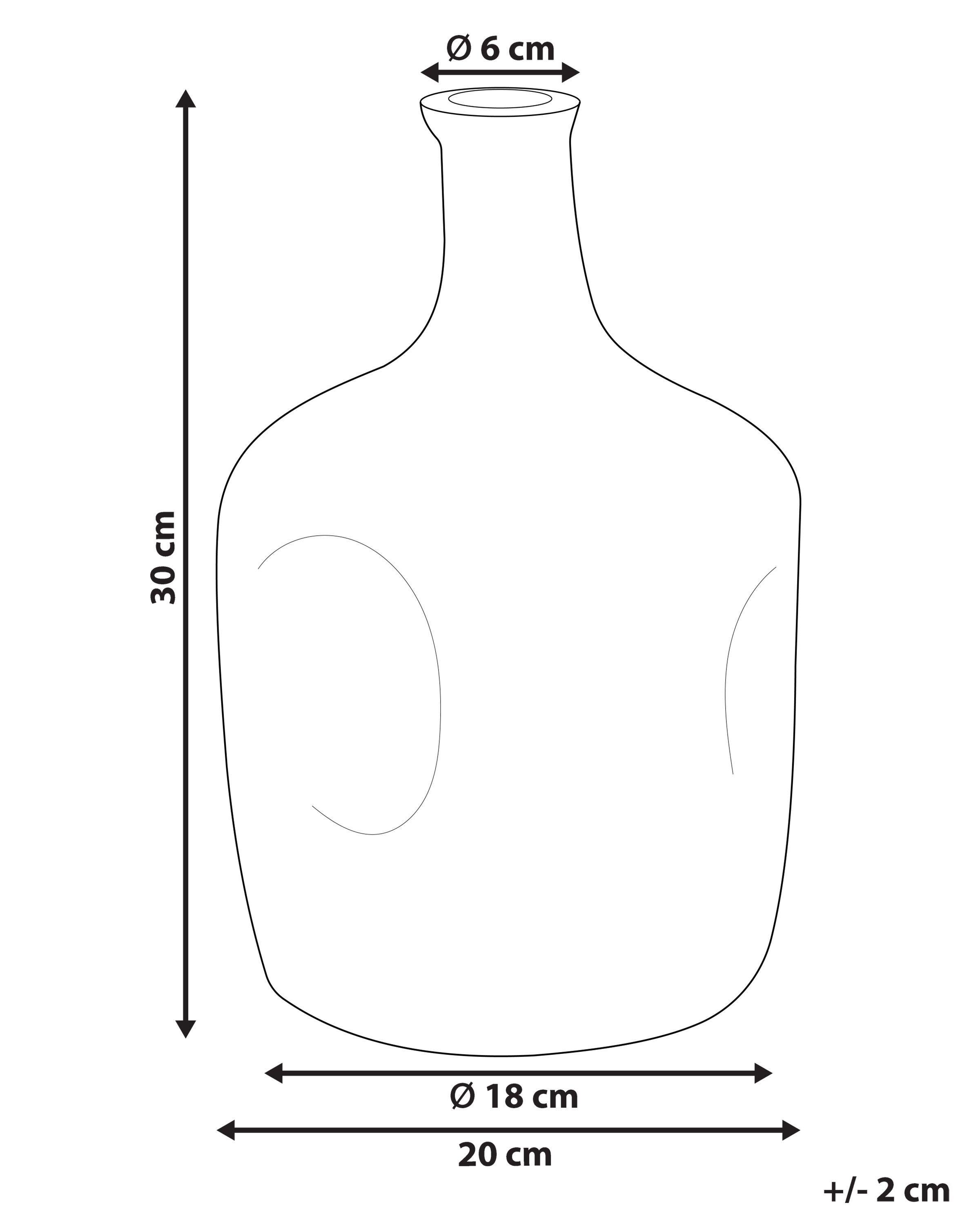 Beliani Blumenvase aus Glas Modern KERALA  