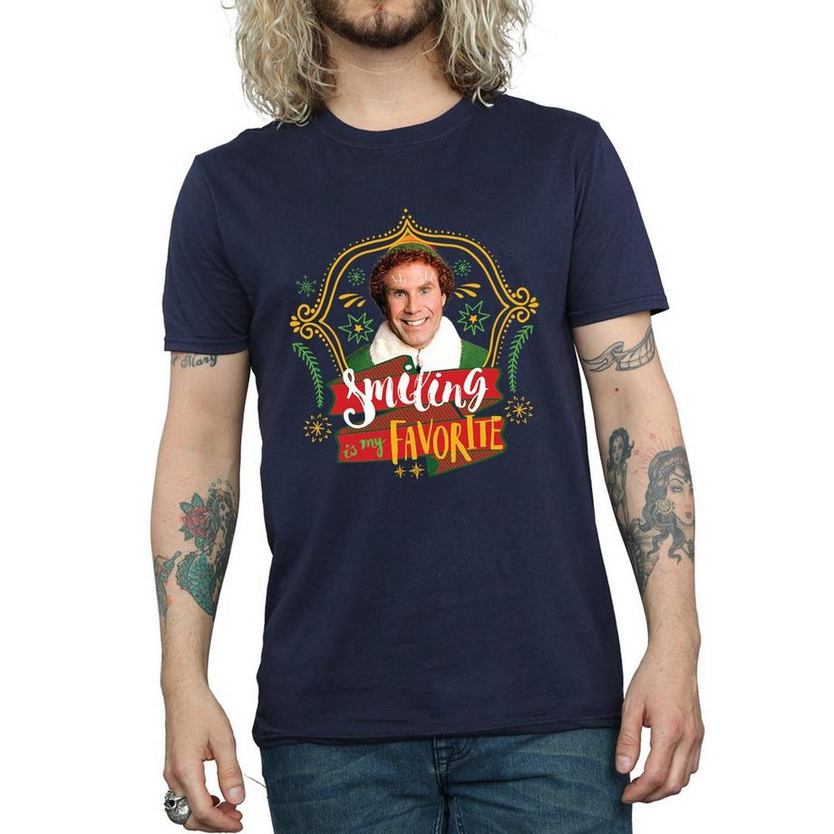 Elf Smiling Is My Favorite T-Shirt  