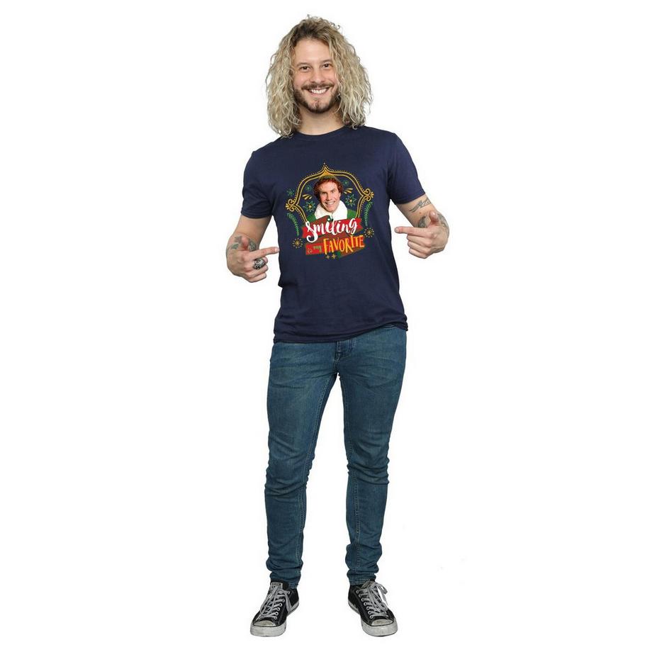 Elf Smiling Is My Favorite T-Shirt  