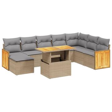 Garten sofagarnitur poly-rattan