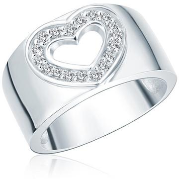 Femme Bague en argent Coeur