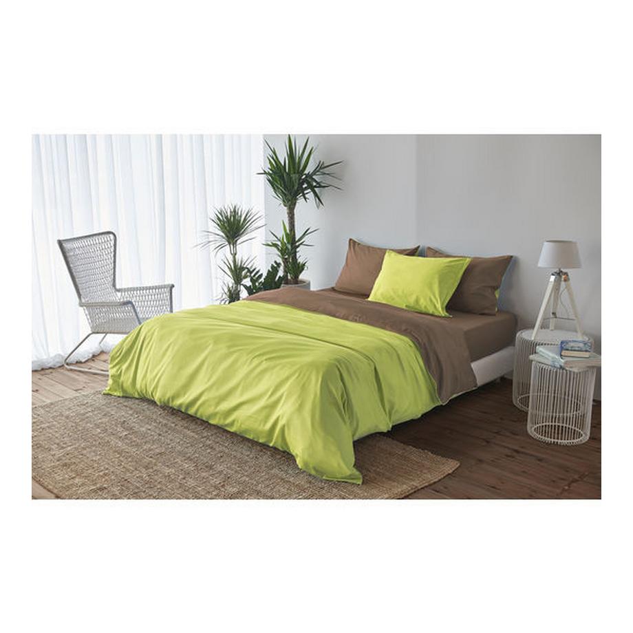 Living Home Uni Satin Doubleface Bettwäsche Set  