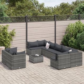 VidaXL set salotto da giardino Polirattan  