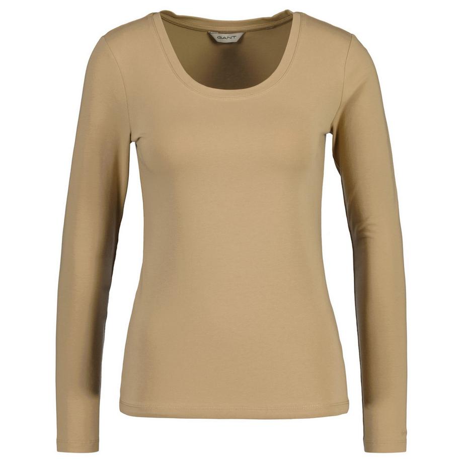 Manica lunga -SCOOP NECK TOP