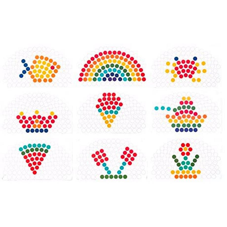 Activity-board  Regenbogen Perlen Spiel, Holz Clip Perlen Brettspiel, Puzzle Board, Kinder Hände Augen 