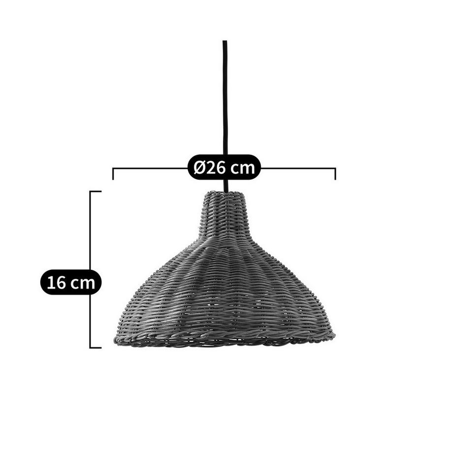 La Redoute Intérieurs Suspension / baladeuse&nbsp;en rotin Ø26 cm  