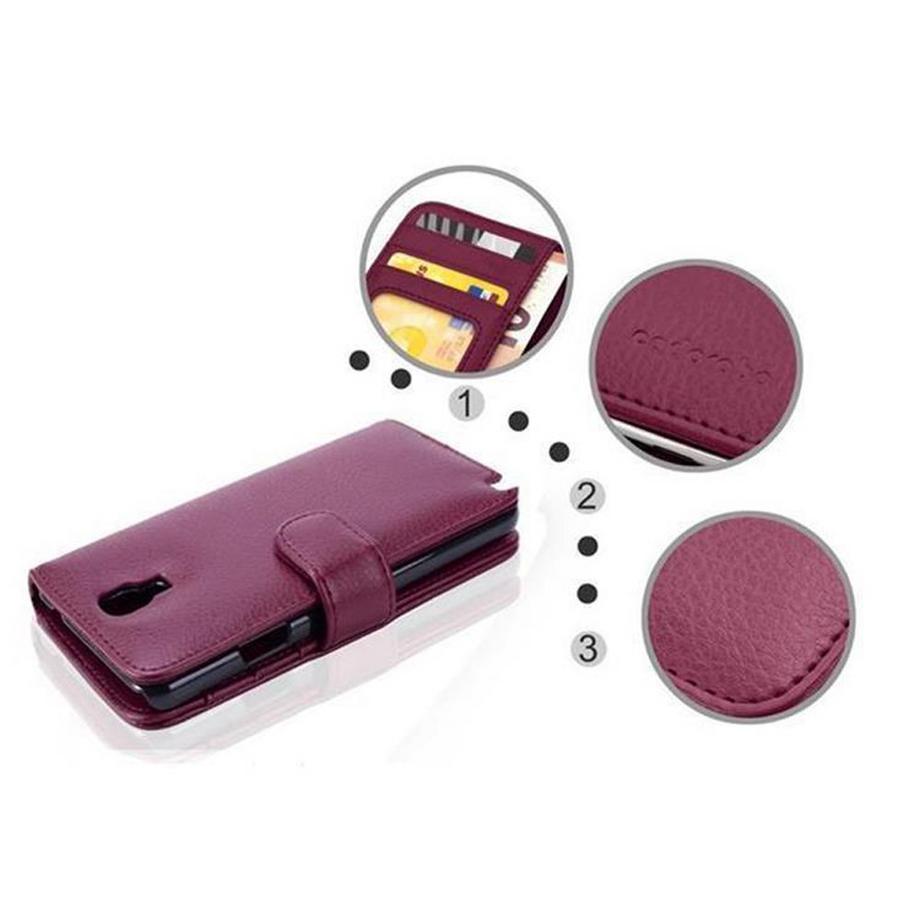 Cadorabo  Cadorabo Hülle kompatibel mit Samsung Galaxy NOTE 3 NEO - Schutzhülle mit Magnetverschluss und 3 Kartenfächern 