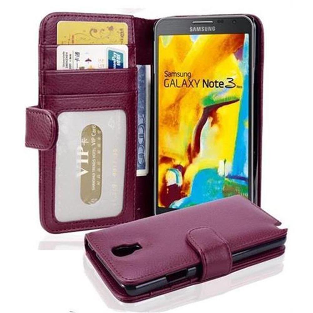 Cadorabo  Housse compatible avec Samsung Galaxy NOTE 3 NEO - Coque de protection avec fermeture magnétique et 3 emplacements pour cartes 