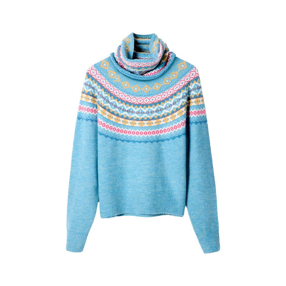 Joe Browns Fantastique Pull Fair Isle avec Snood Assorti  