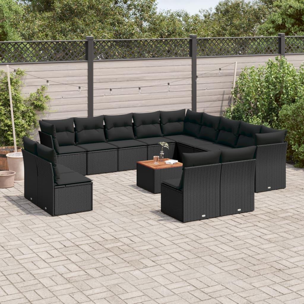 VidaXL set divano da giardino Polirattan  