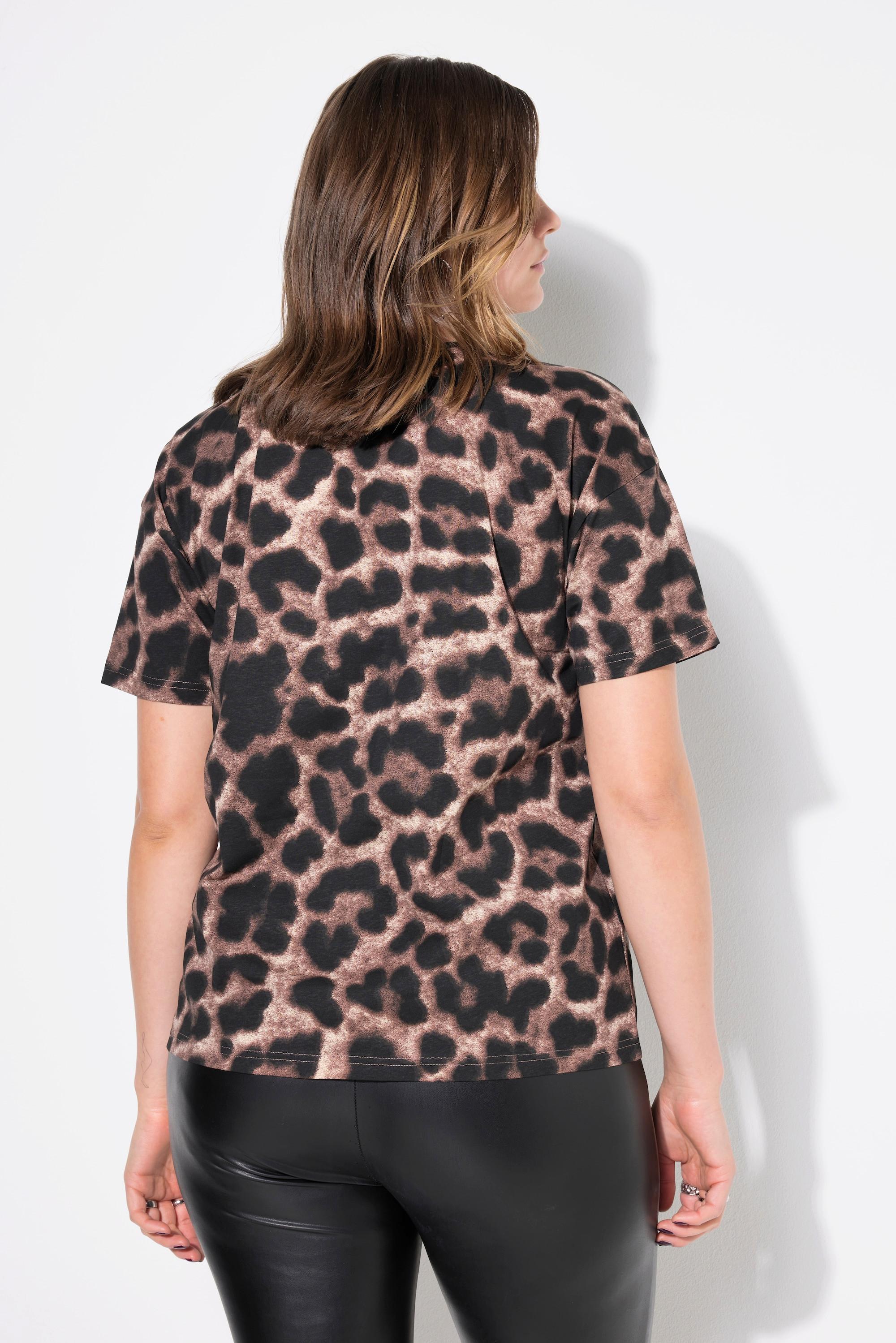 Studio Untold  T-shirt dal taglio oversize con design leopardato e ricamo 