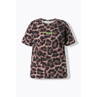 Studio Untold  T-shirt dal taglio oversize con design leopardato e ricamo 