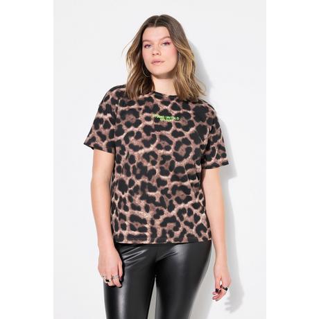 Studio Untold  T-shirt dal taglio oversize con design leopardato e ricamo 