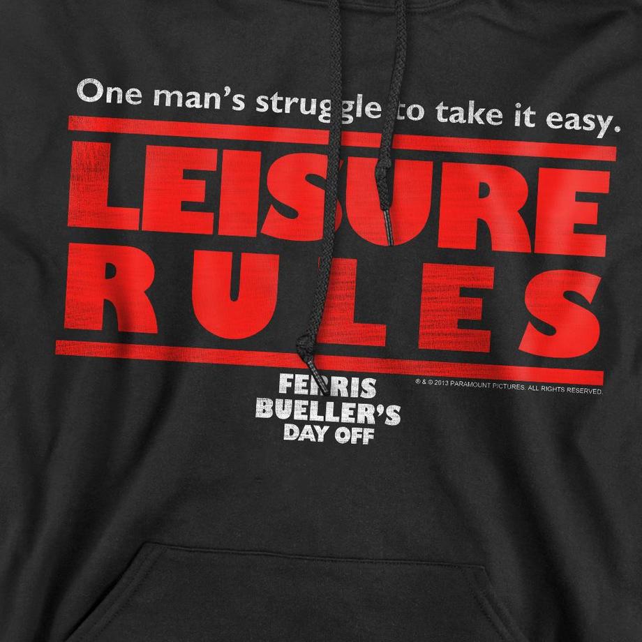 Ferris Bueller´s Day Off  Ferris Bueller's Day Off Sweat à capuche LEISURE RULES 