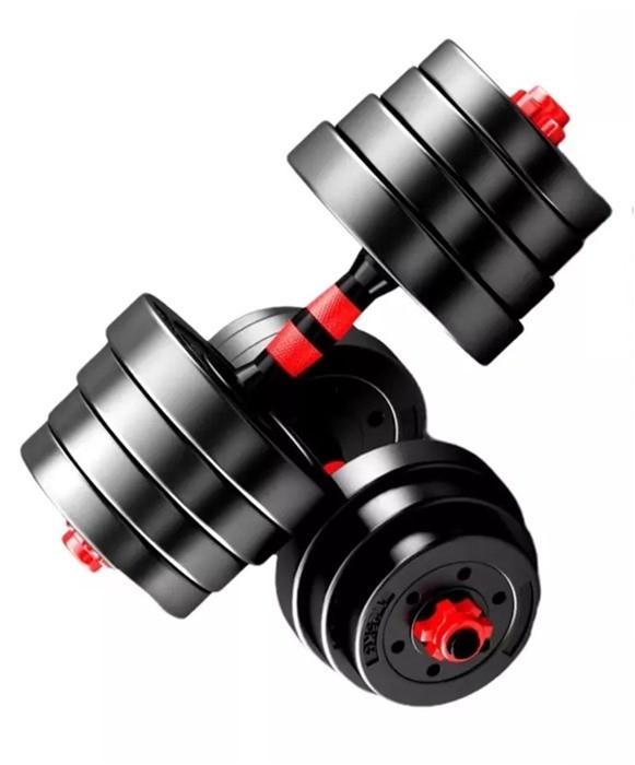 SwissGym  30kg 3 en 1 Ensemble d'halt�res courts + longs. Version Supergrip en cit et fer 