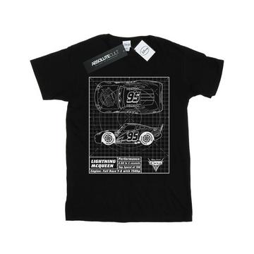 Cars Lightning McQueen Blueprint TShirt