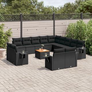 VidaXL set divano da giardino Polirattan  