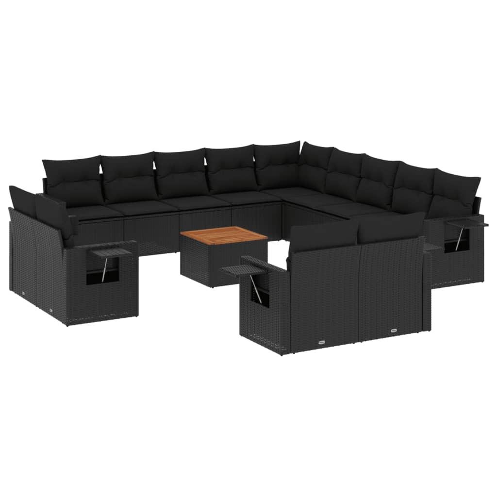 VidaXL set divano da giardino Polirattan  