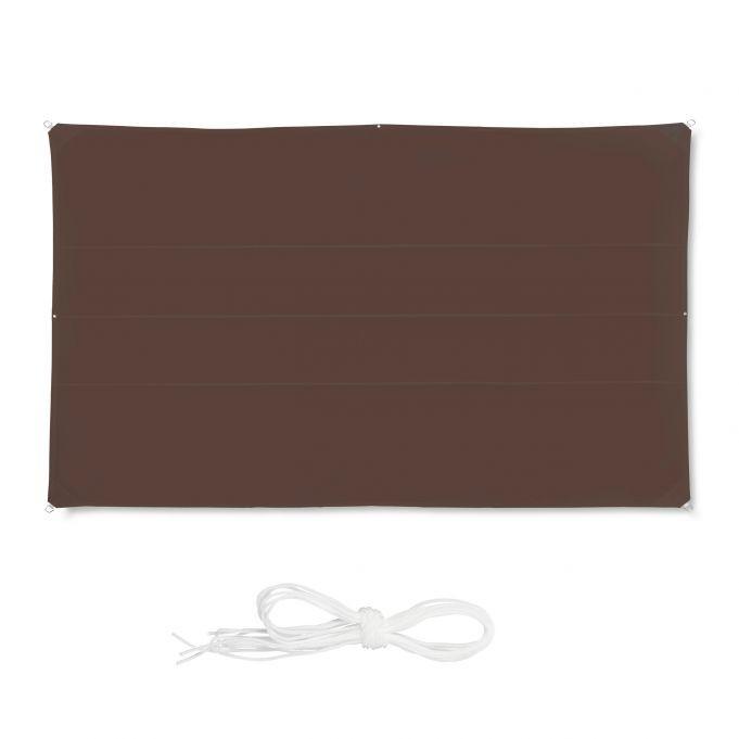 B2X Voile d'ombrage rectangulaire marron  