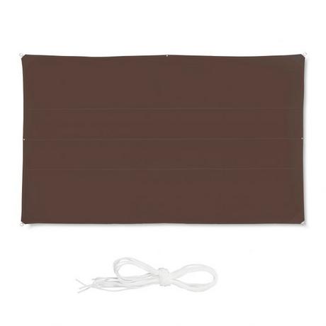 B2X Voile d'ombrage rectangulaire marron  