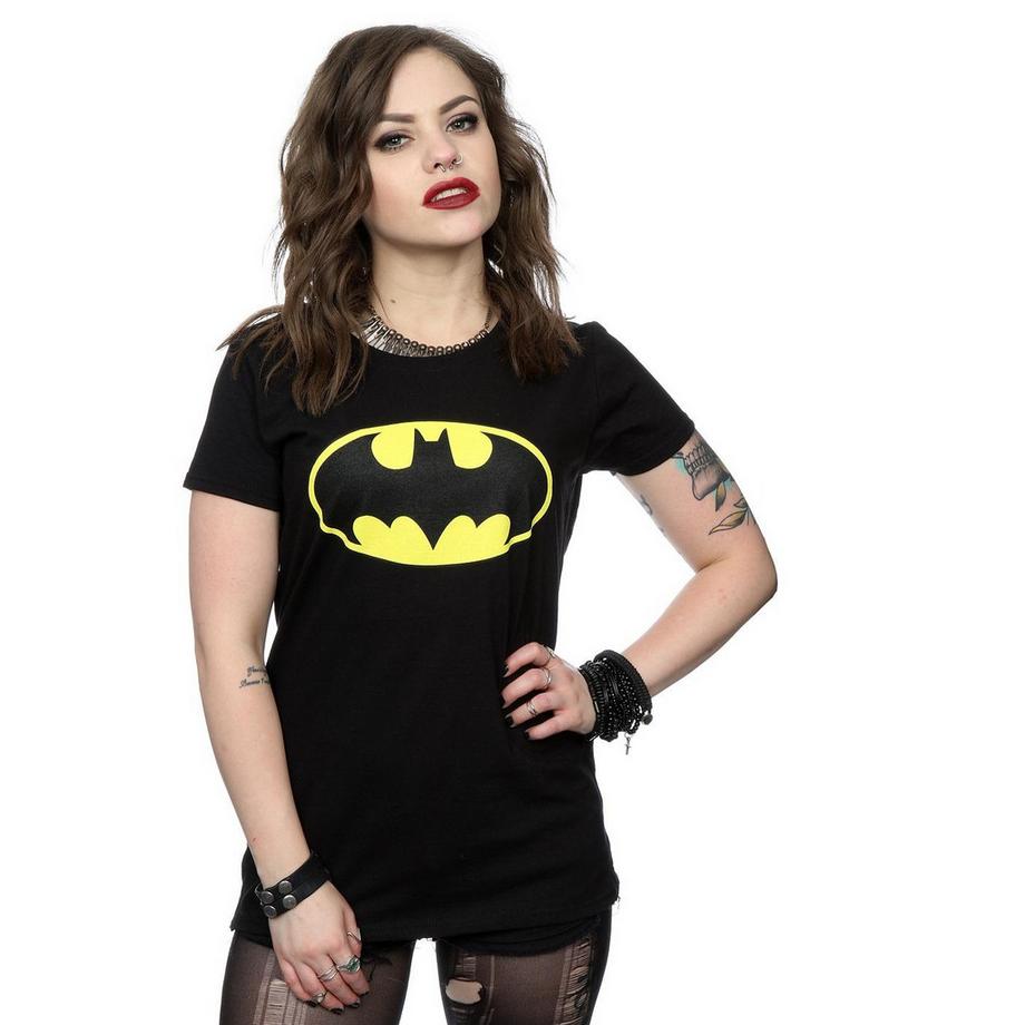 DC COMICS Batman Logo T-Shirt Stampata  
