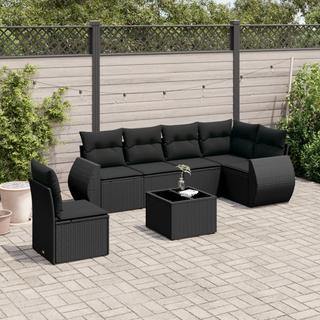 VidaXL set divano da giardino Polirattan  