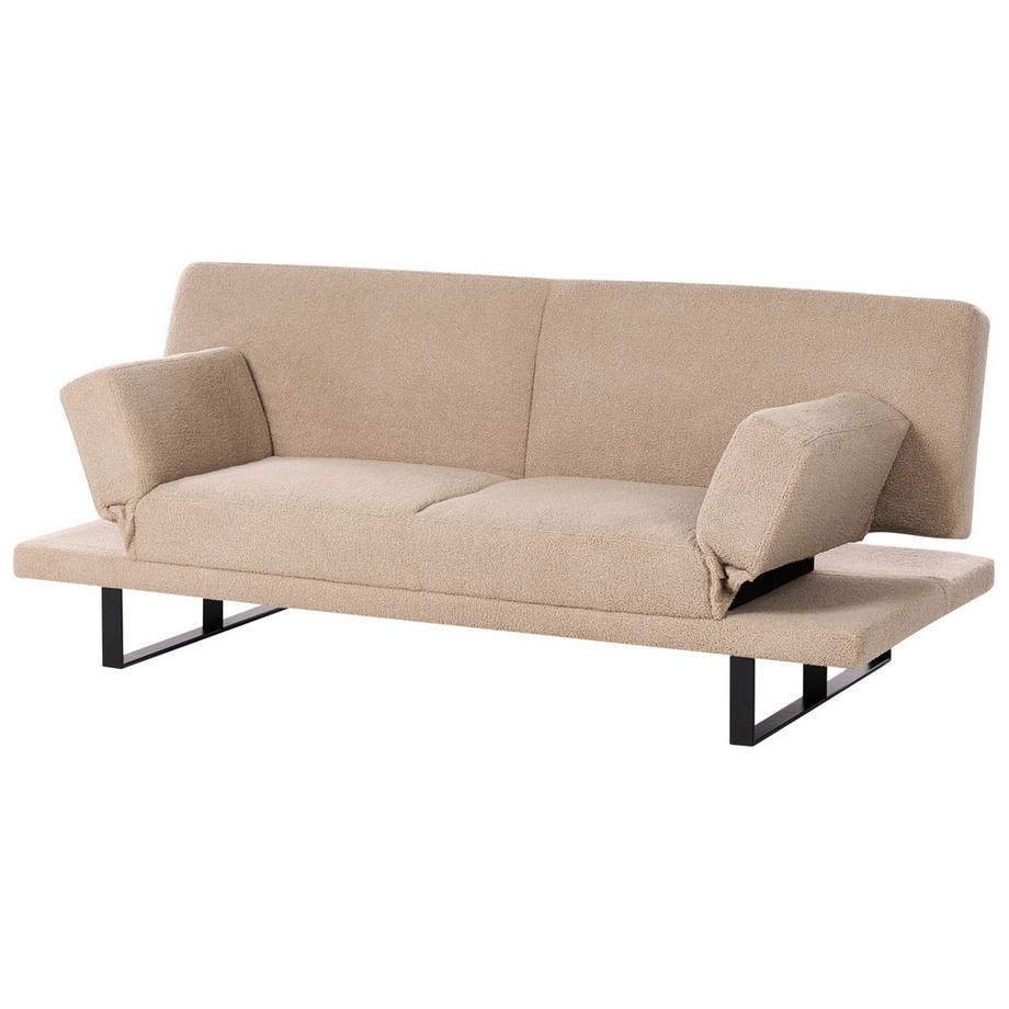 Beliani Schlafsofa aus Bouclé  YORK  