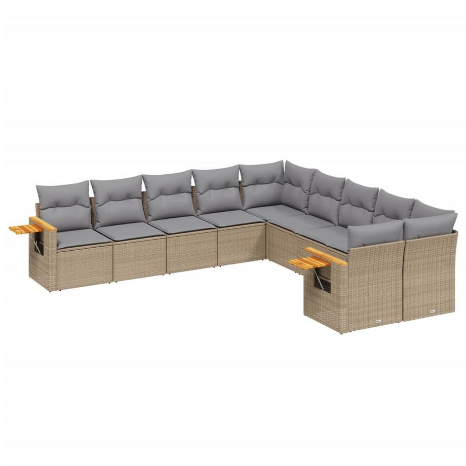 Ensemble de canapés de jardin rotin synthétique