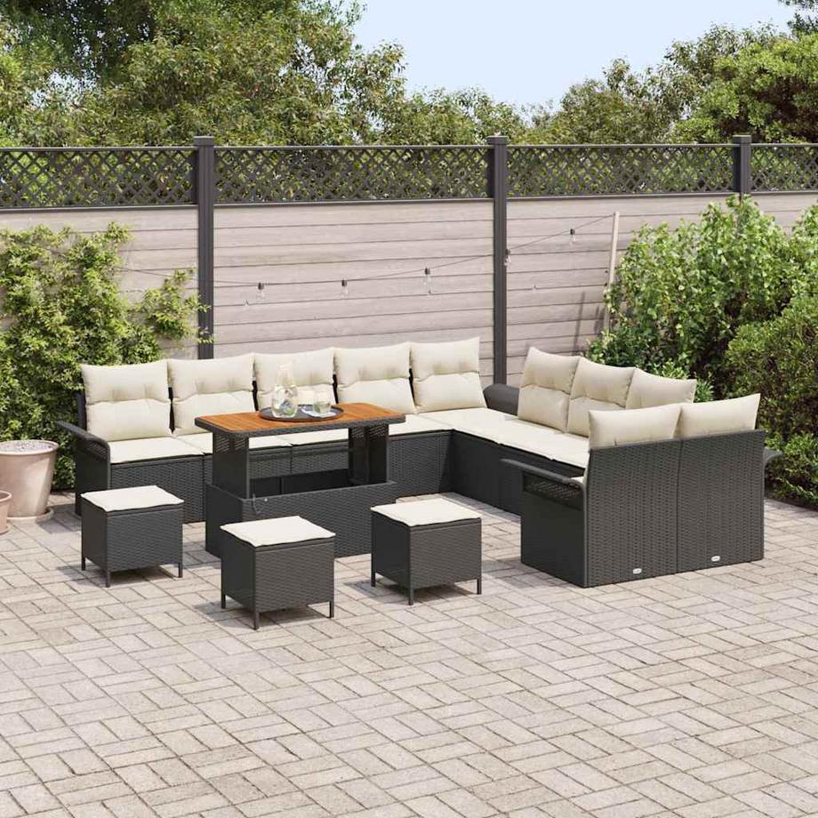 VidaXL Ensemble de canapé de jardin poly rattan  