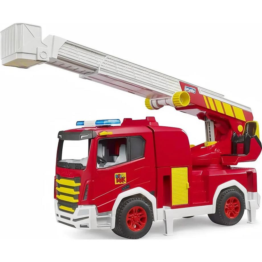 Camion dei pompieri con autoscala