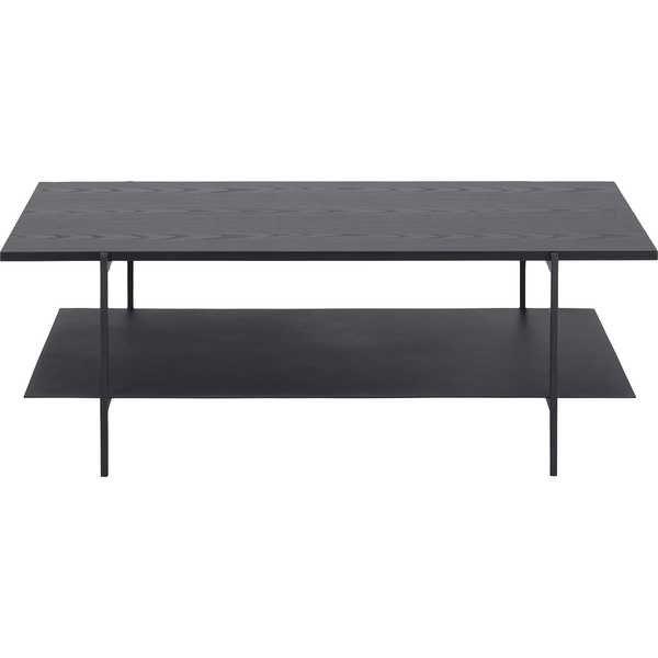 mutoni Table basse Angie mélaminé frêne noir 115x60x40cm  